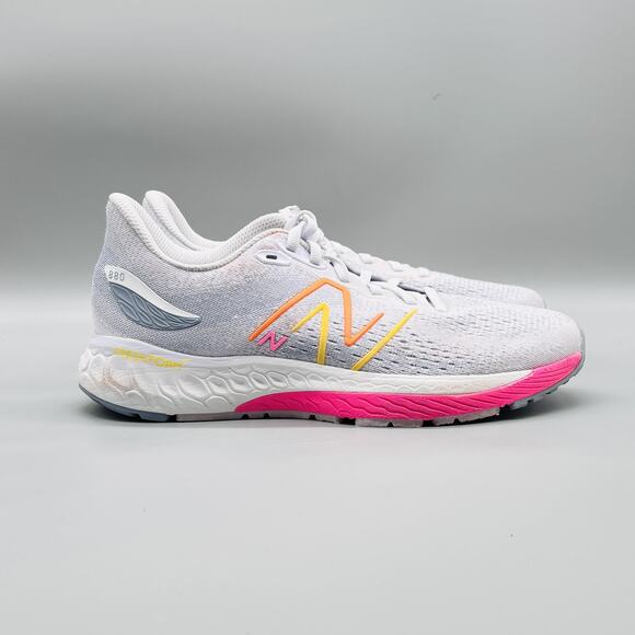 New Balance Shoes Womens 9 Gray Pink Fresh Foam 880v12 Running Athletic Sneaker - Picture 1 of 10